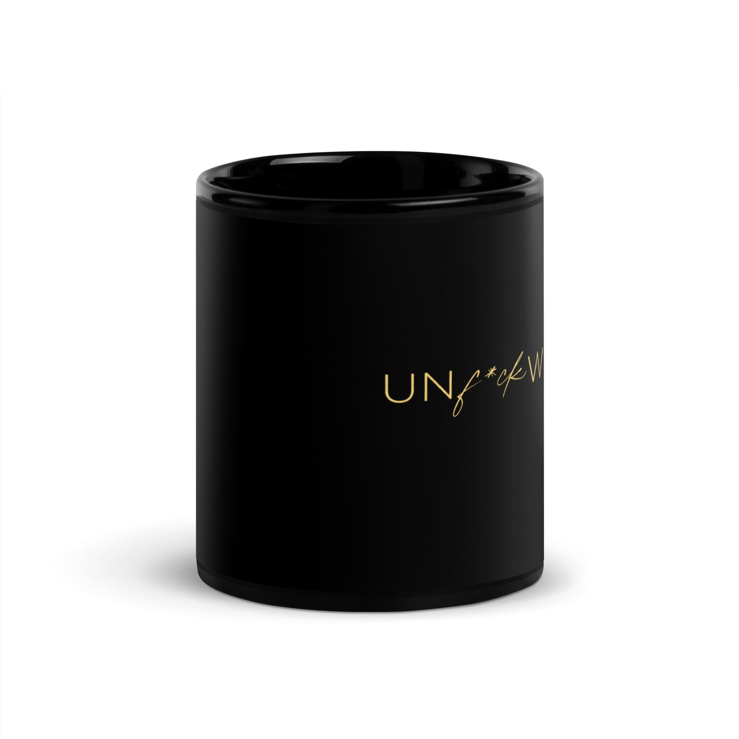 The Unf*ckwithable Black Glossy Mug