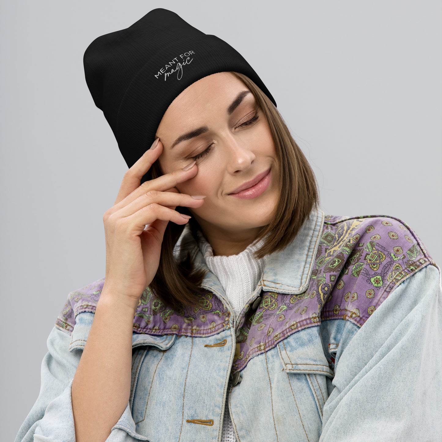 The Meant for Magic - Embroidered Beanie