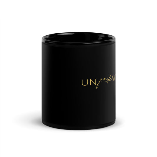 The Unf*ckwithable Black Glossy Mug