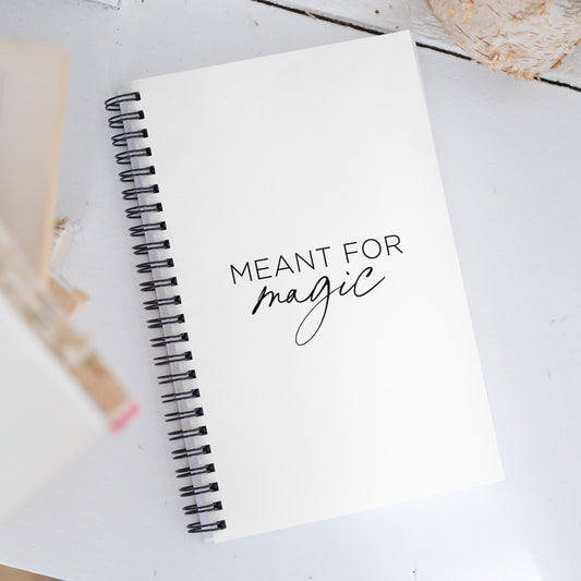 The Meant for Magic - Spiral notebook
